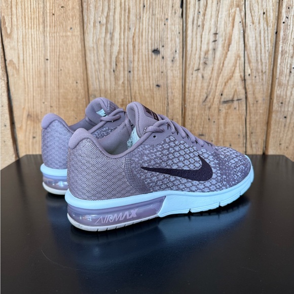 Nike Air Max Sequent 2 Taupe Grey Port Wine Plum Fog Women’s Size 7 - Picture 3 of 13